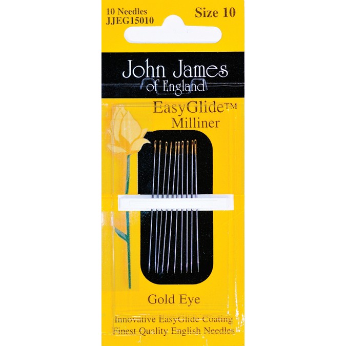 Colonial Needle Gold'n Glide Milliners Needles  -Size 10 10/Pkg