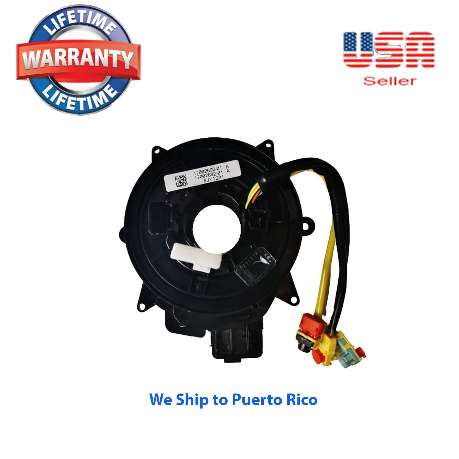 Clock Spring with Heated steering wheel Fit JEEP CHEROKEE 2014-2023