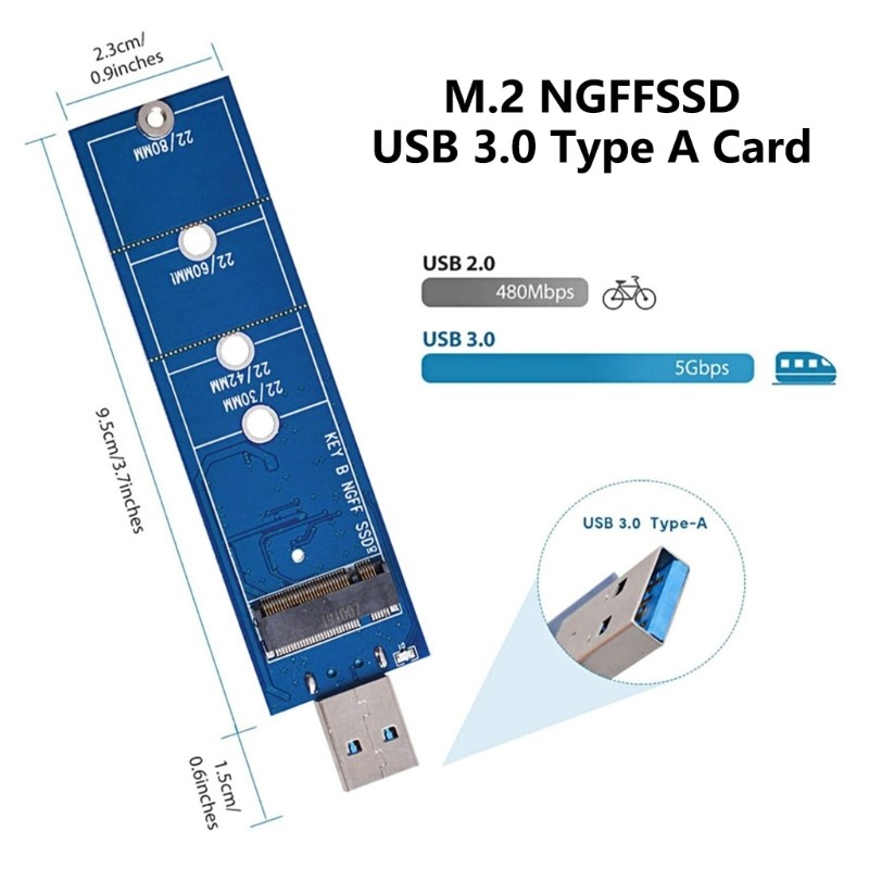 Easy To Install M.2NGFF SSDs To USB3.0 Adapter For Efficient Data Handling