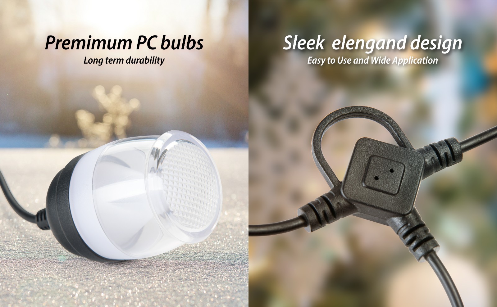 Outdoor String Lights 48FT Waterproof Patio Lights Remote APP Dimmable RGB Color