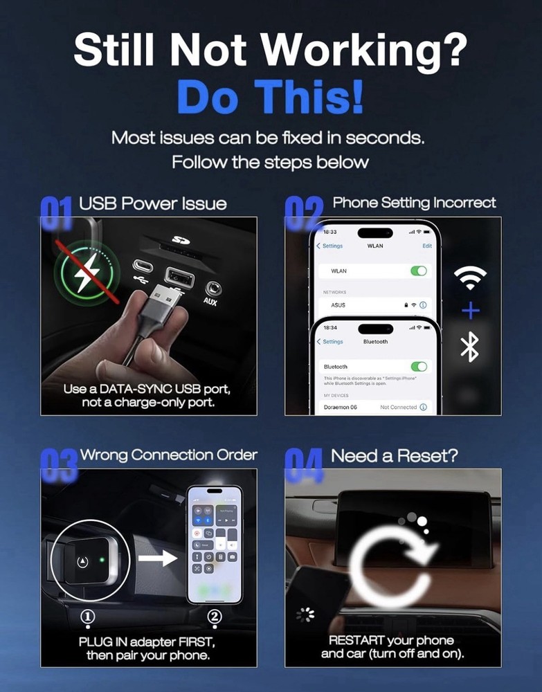 🔥CARPLAY WIRELESS ADAPTOR🔥