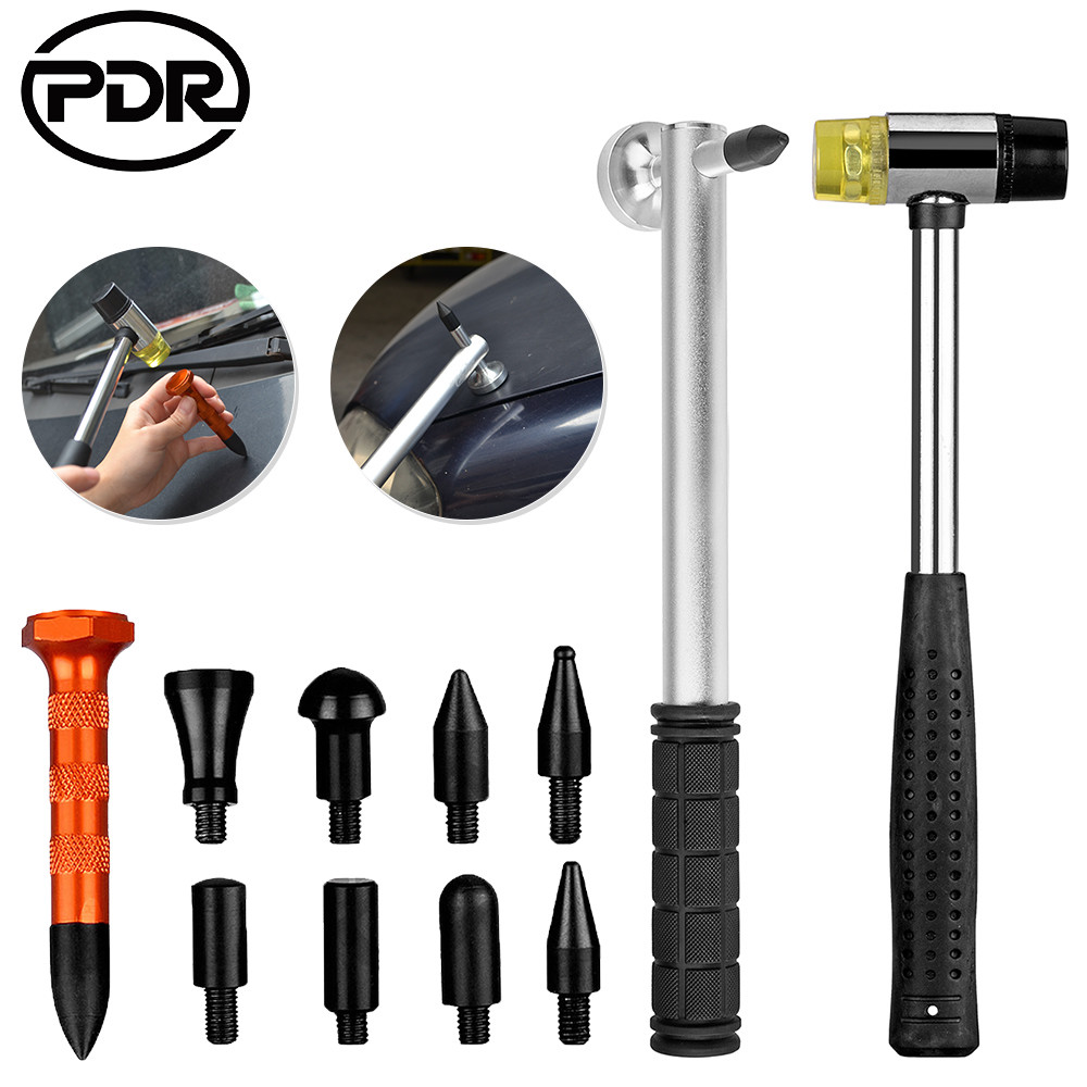 109× US PDR Tools Paintless Dent Repair Push Rods Hail Puller Lifter Hammer Tail