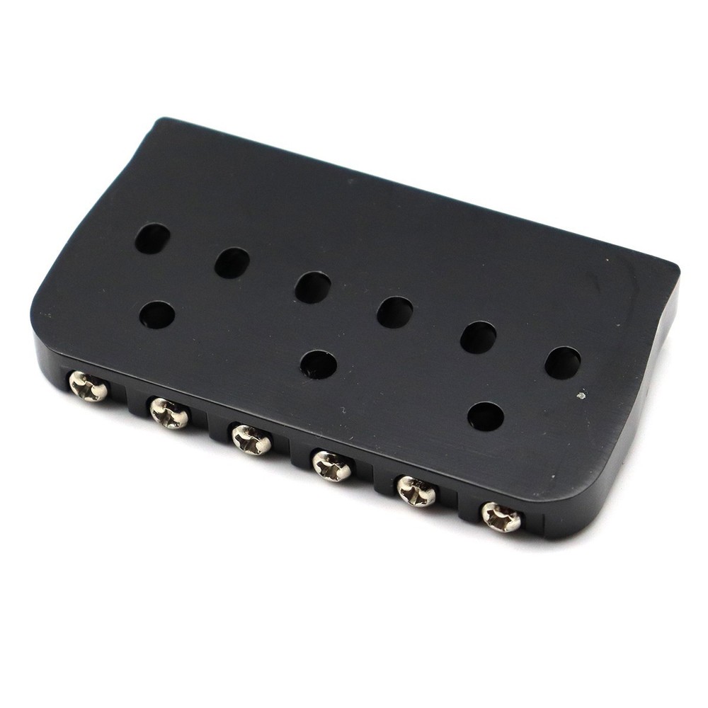 6 Strings Electric Guitar Bridge String Through Body Fixed Bridge Black ﻿Set