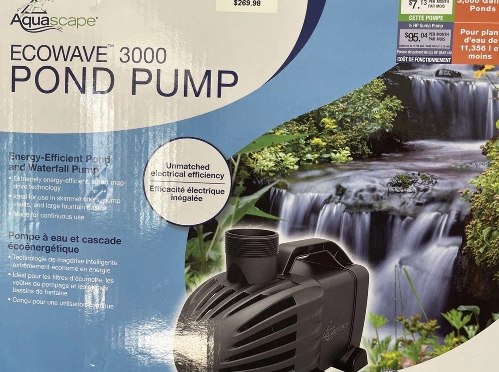 Aquascape Ecowave 3000 Pond Pump 91132