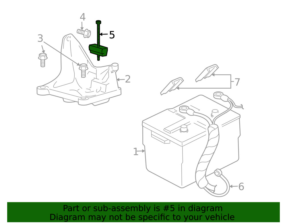 Genuine Ford Hold Down 6F2Z-10756-A