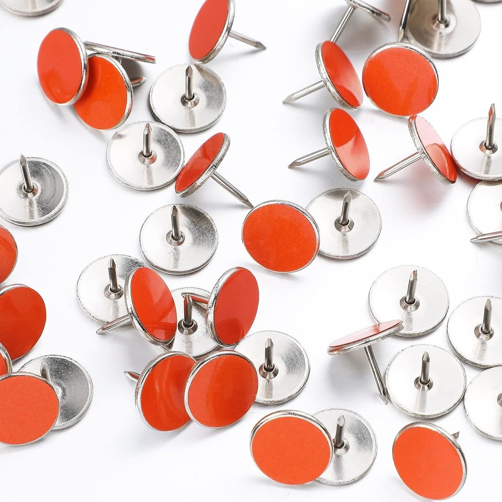 200 Pack Reflective Tacks Trail Marking Markers Orange