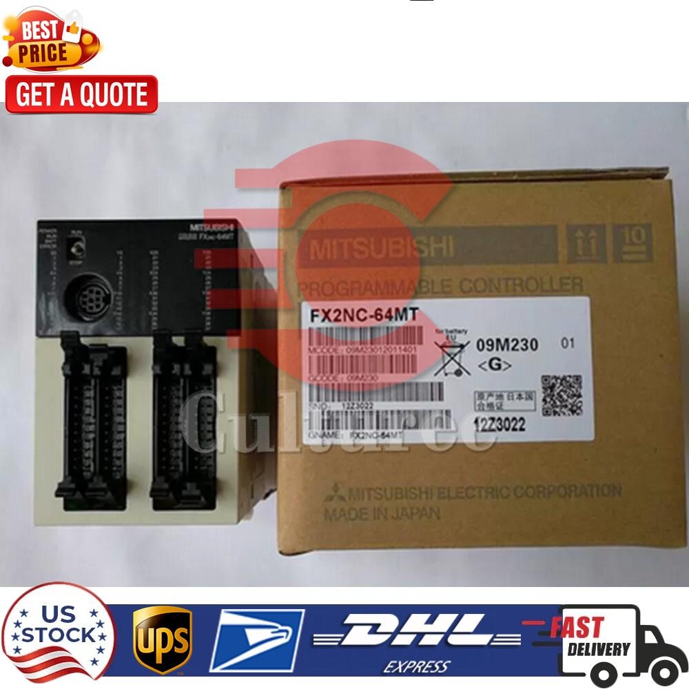 New Mitsubishi FX2NC-64MT PLC Programmable Controller Expedited Shipping One