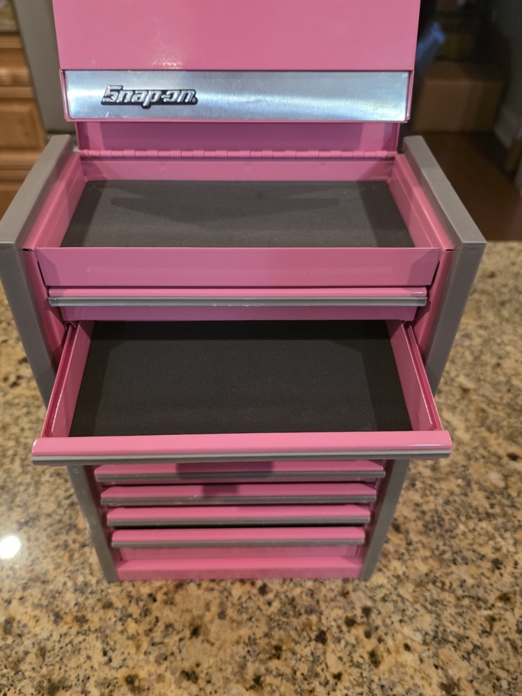 Snap-On - Micro Roll Cab BOTTOM & TOP chest "SET" Mini Tool Box Pink