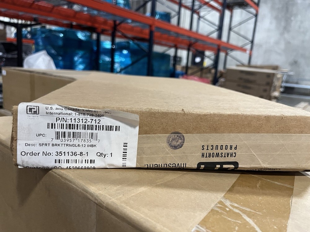 CPI 11312-712 Black Aluminum Triangular Support Bracket 12"