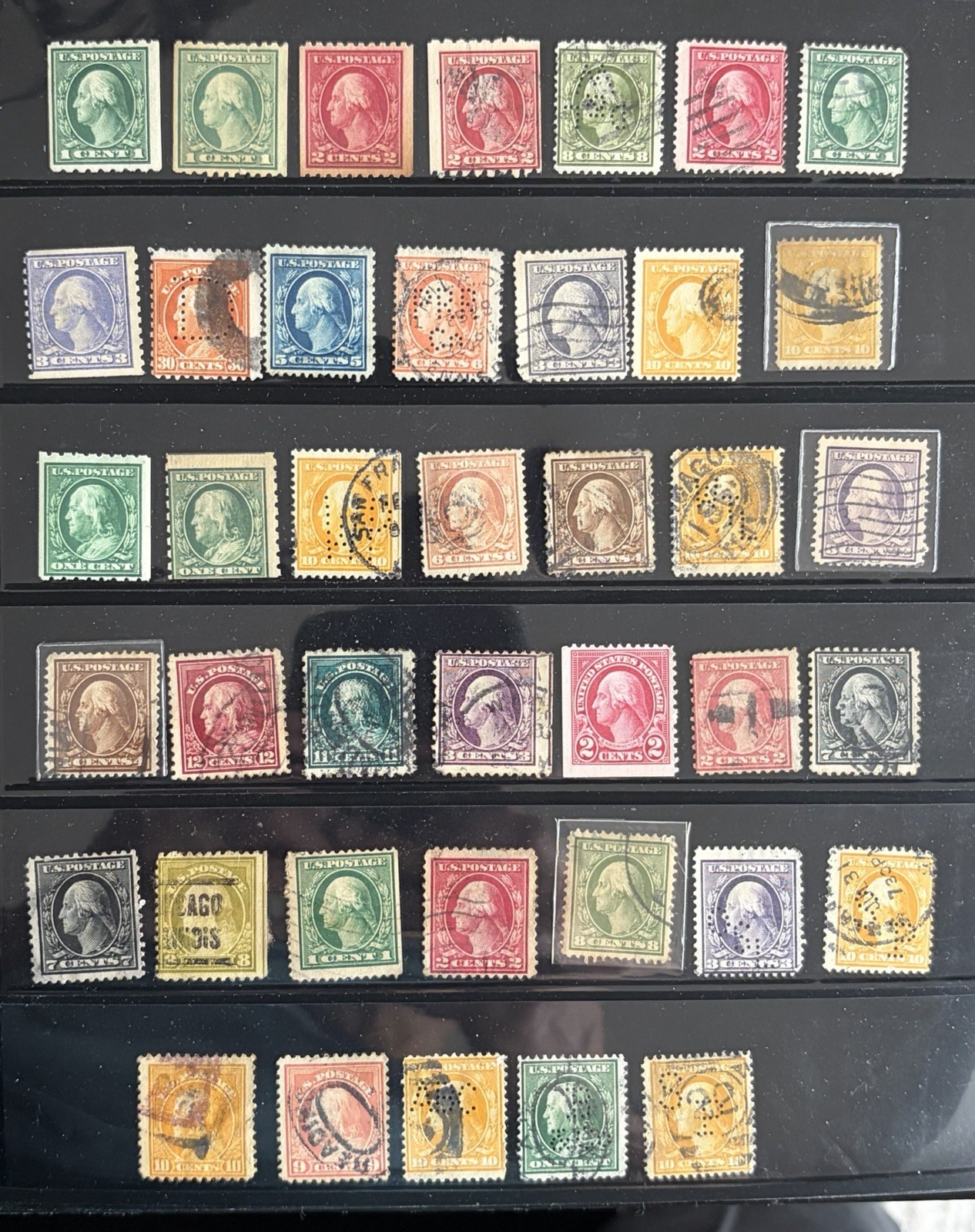 USA US - Large Selection Of Washingtons And Franklins Unchecked (really)