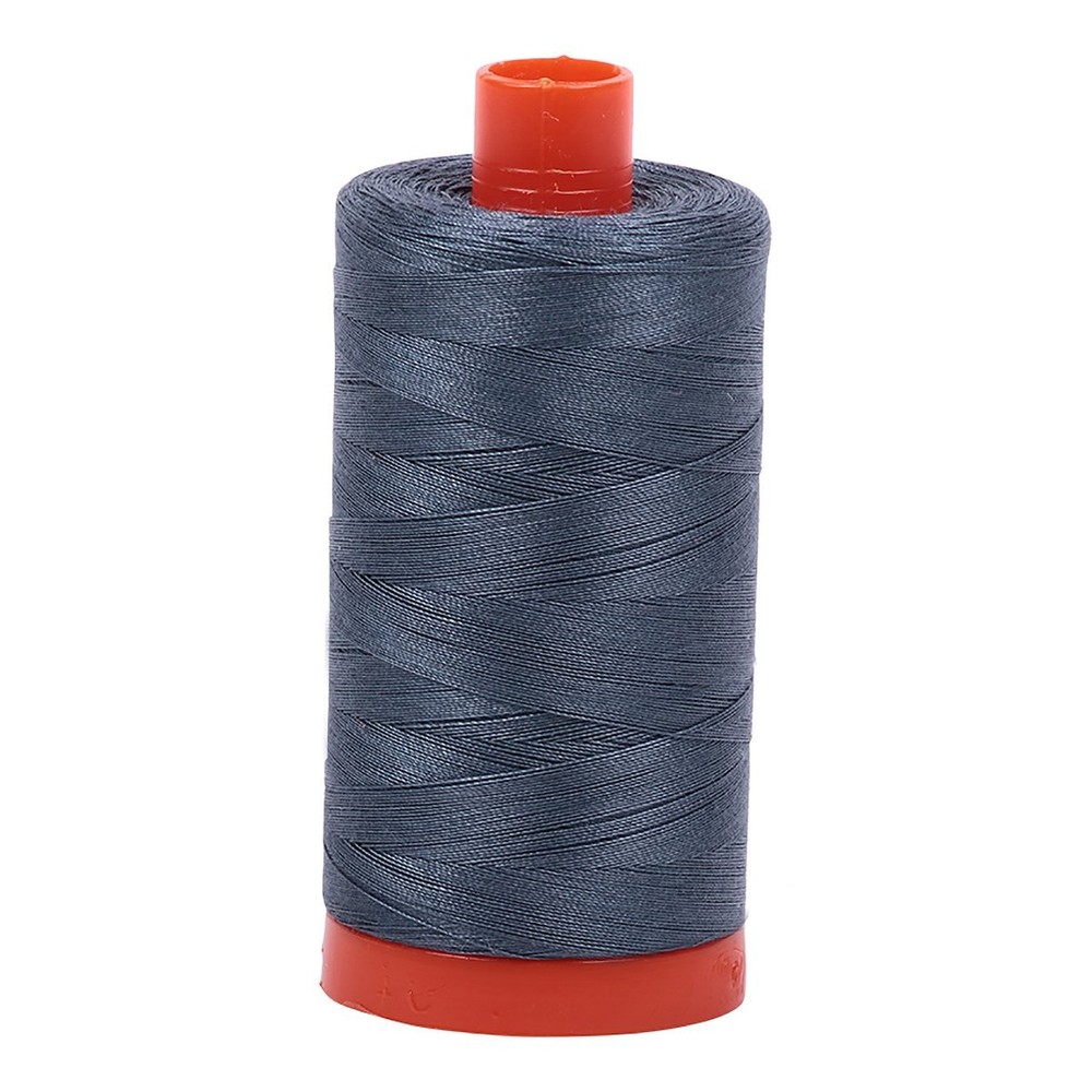 1,422yd-Medium Mako Cotton Thread Solid 50wt 1422yds, Medium Grey