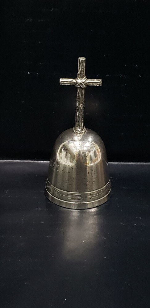 Antique Handmade Solid Sterling Silver Bell, 161.3 grams