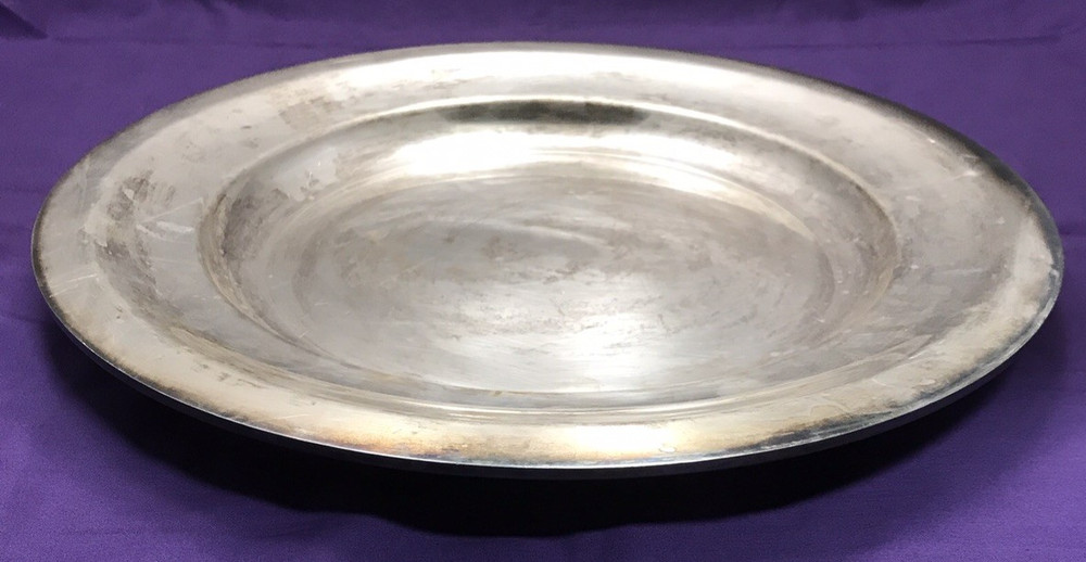 CHRISTOFLE Silverplated 16" ROUND TRAY