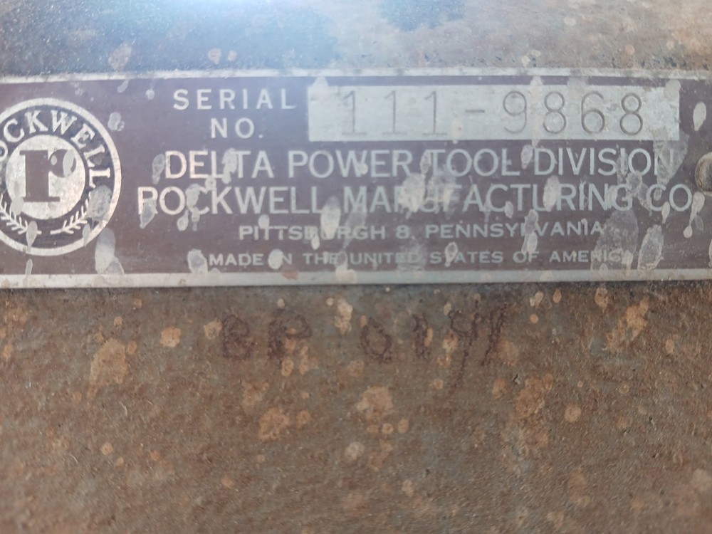 12" Craftsman (Rockwell) Planer