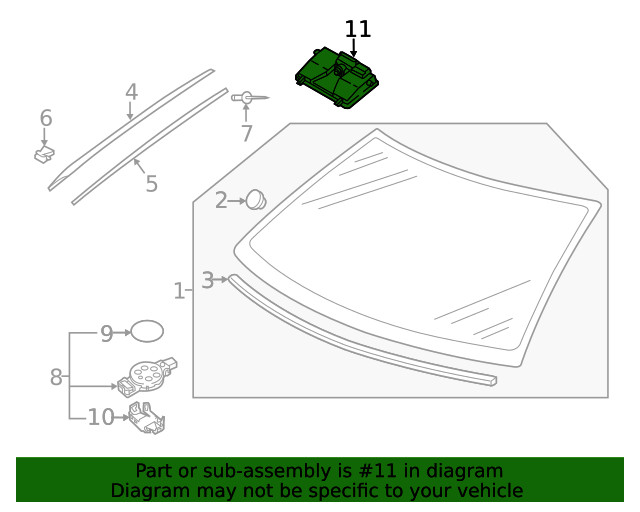 Genuine Volkswagen Front Camera 2Q0-980-653-D