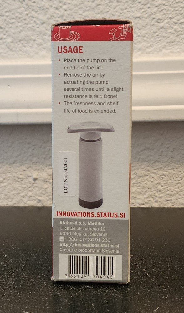 Status Manual Vacuum Pump