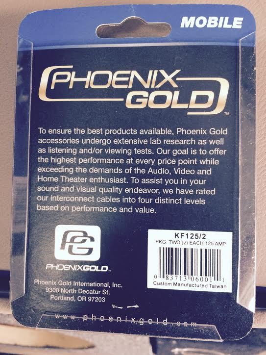 MINI ANL/MIDI FUSES, PHOENIX GOLD assorted values some 2 pack & some are bulk