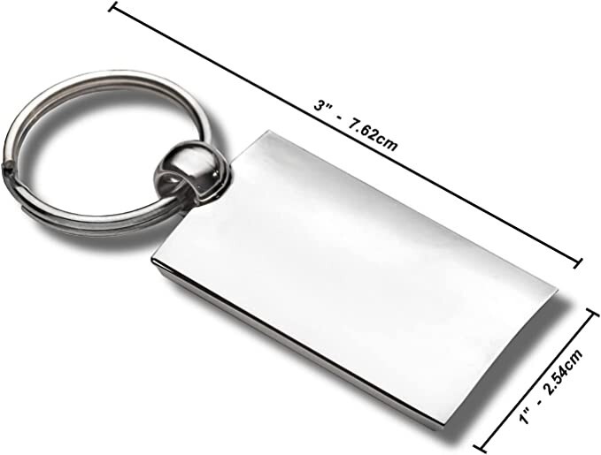 Lincoln Logo Rectangular Wave Key Chain Ring Fob Black Official Licensed