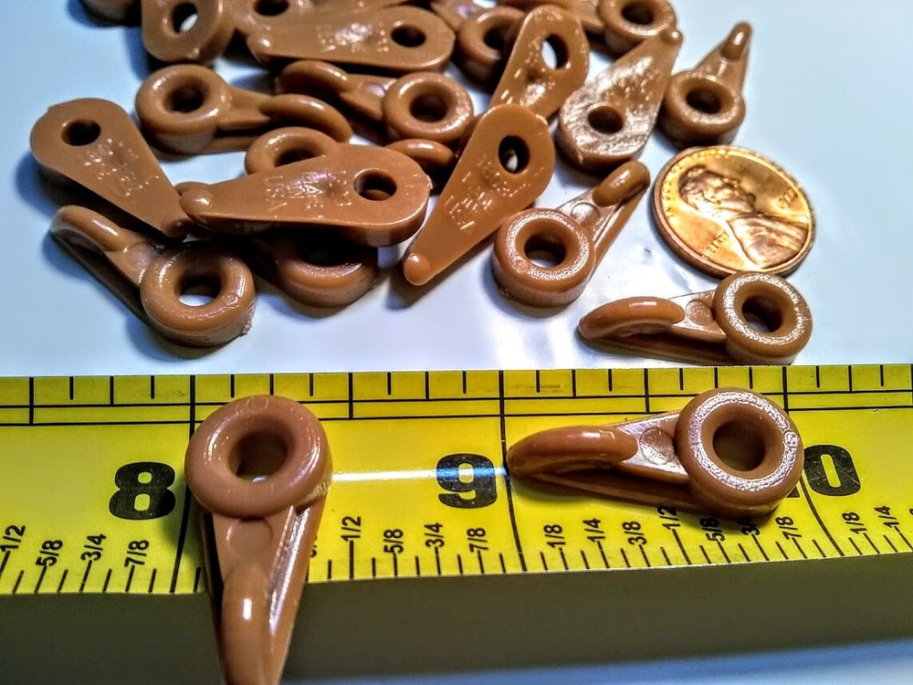 Tan PLASTIC Turnbutton Panel Retainer Clip for wood/glass panel PKG QTY 48 pc