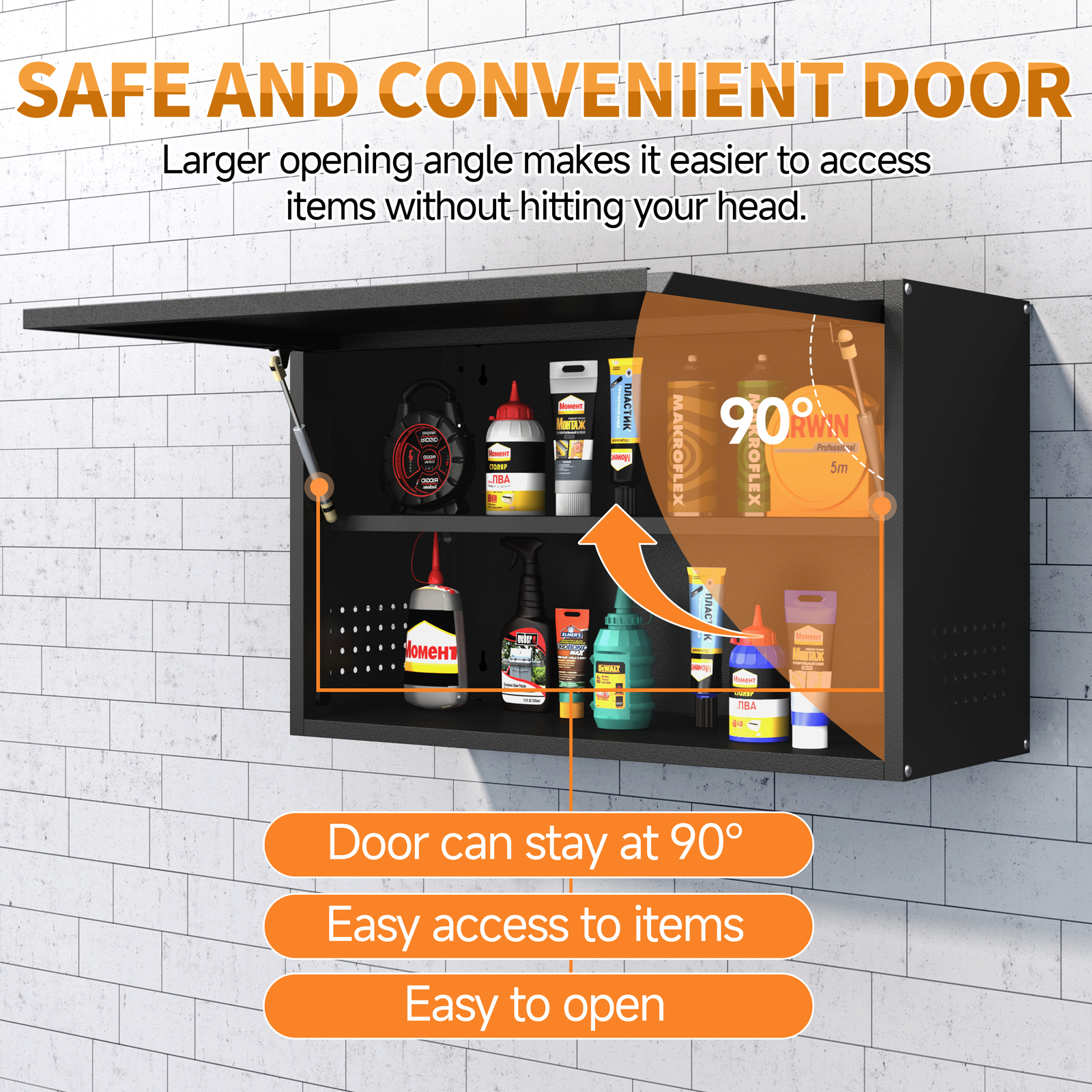 Garage Storage Cabinet System 8 Pcs Garage Workshop Set W/Steel Cabinet Shelves