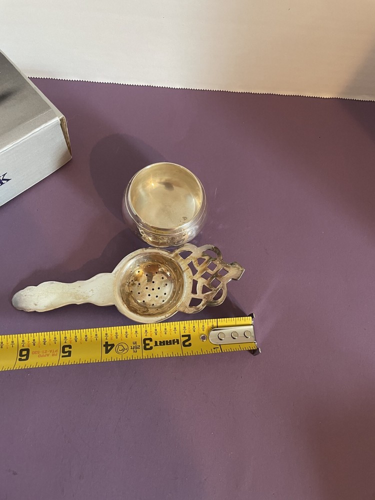 Vintage Warwick Tea Strainer w/ Bowl