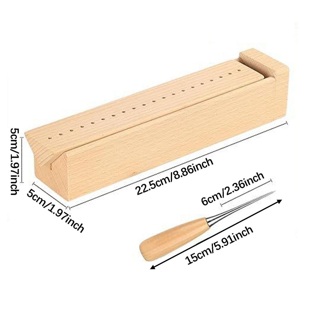 Book Binding Cradle Polished Smooth Surface Wood Bookbinding Punching