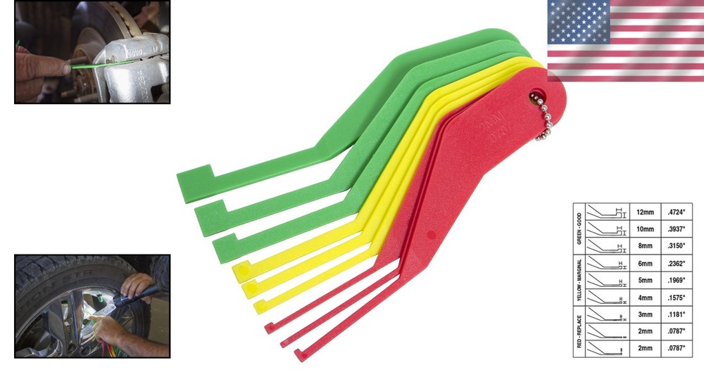 Combination Brake Lining Gauge Set