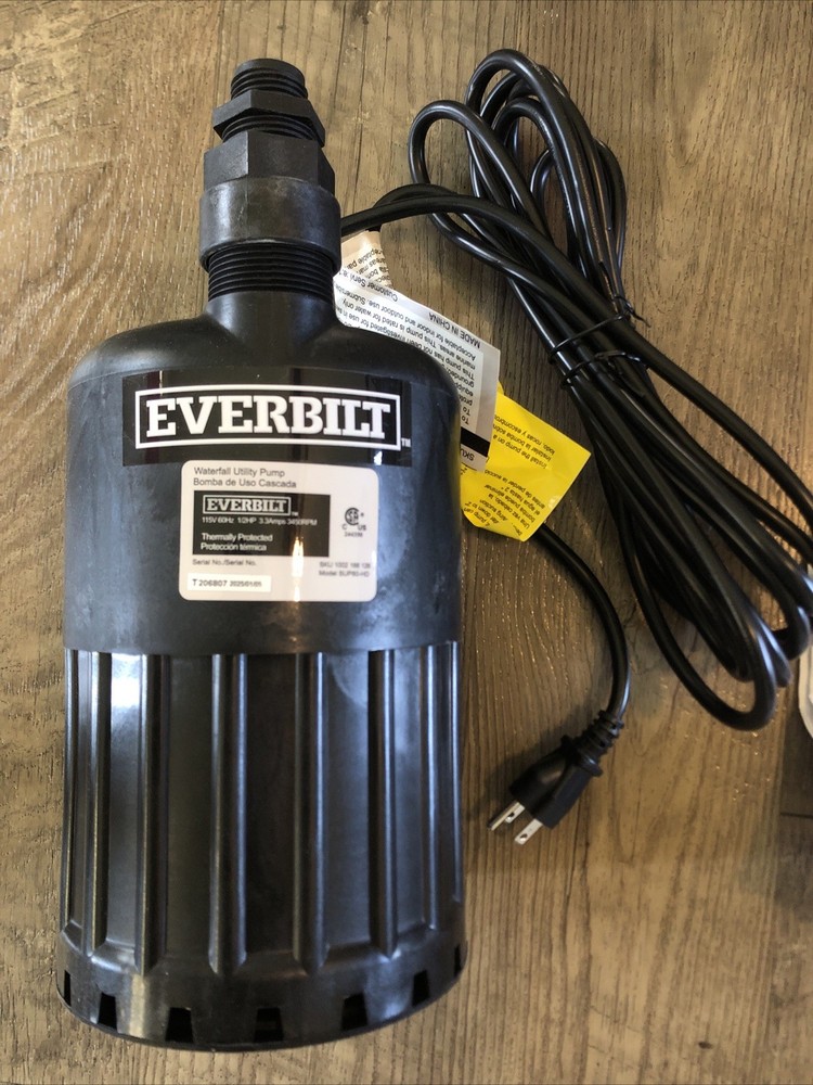 Everbilt 1/2 HP Submersible Waterfall and Utility Pump