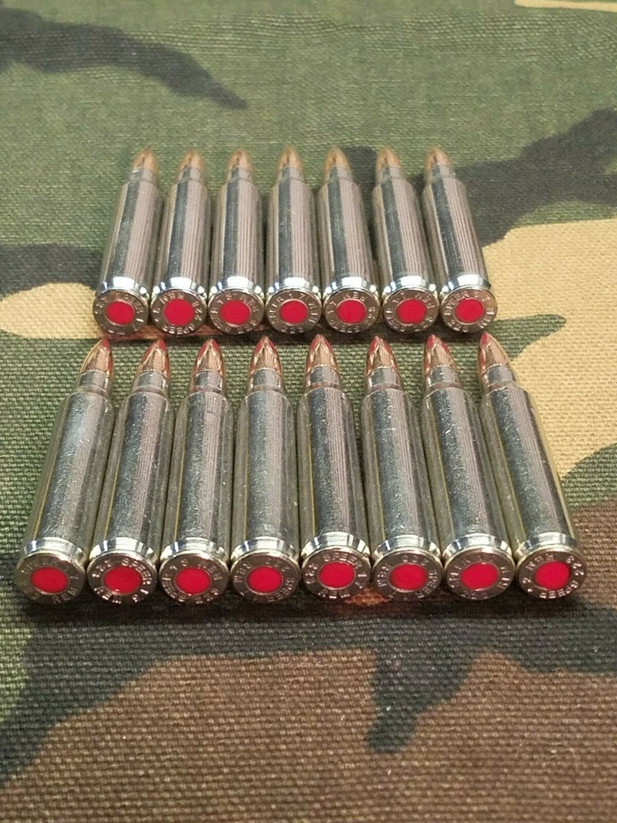 223/5.56 SNAP CAPS SET OF 15 (Nickel+ Red)