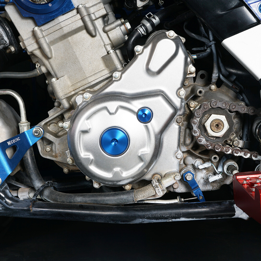 CNC Crankcase Engine Plugs For Yamaha YFZ450 2004 2005-2009 YFZ 450 2012-2013