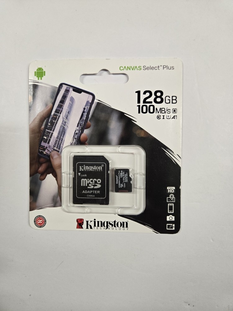 Kingston Micro SD 128G 100MB/s Canvas Class 10