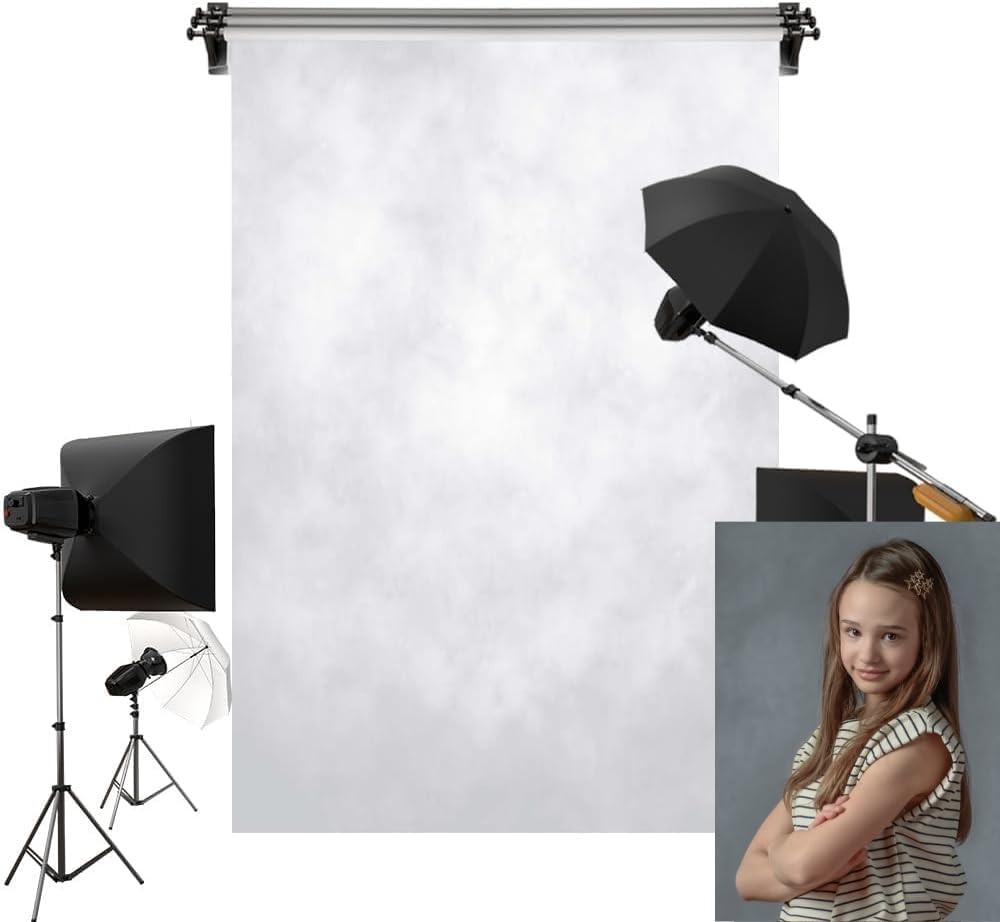 Light Grey Backdrop Headshot Background Gray Portrait Fabric Studio
