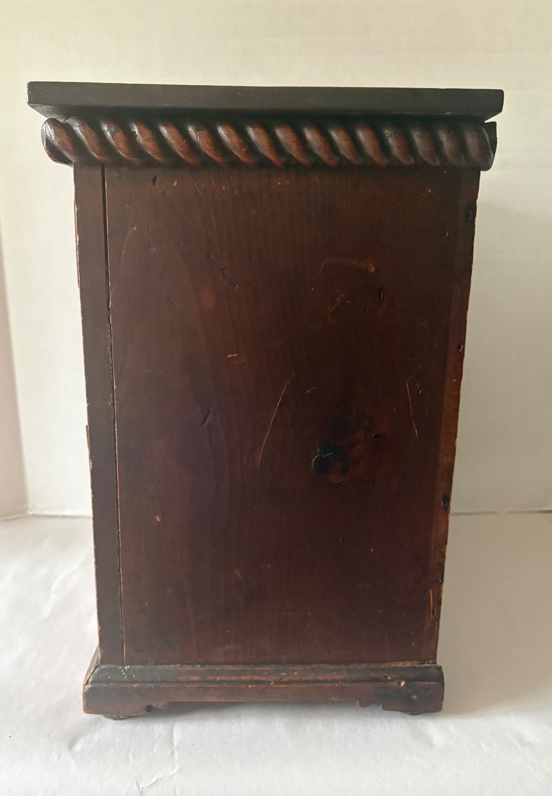 Antique Table Top Walnut Hand Dovetailed Dresser/Salesman Sample/Apprentice