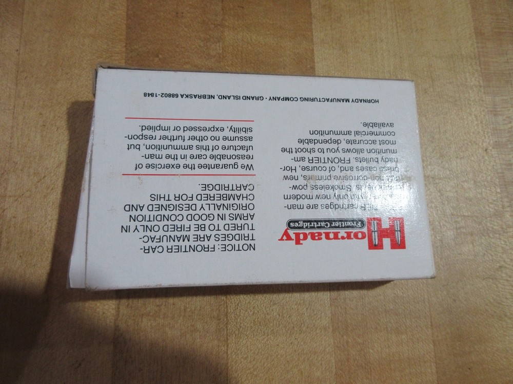 Empty Ammo Box. Hornady Frontier 30-06 with insert (dl )