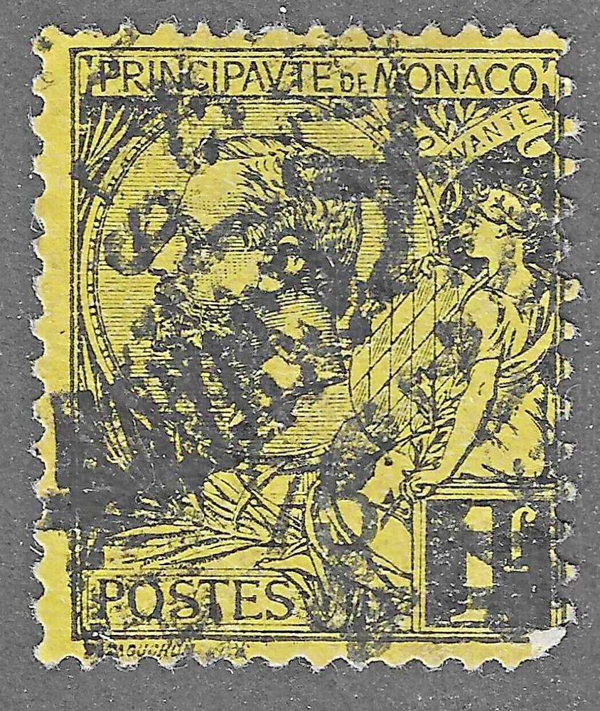 Monaco (1891)  - Scott # 26,   Used
