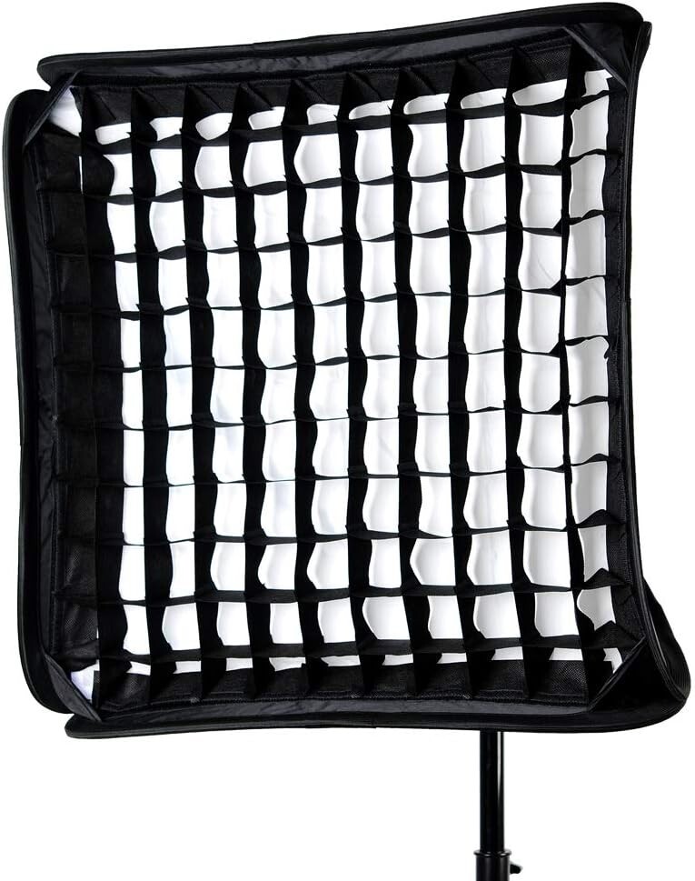 Lightweight 32" Softbox Grid with Speedlite Bracket for Versatile Photography
