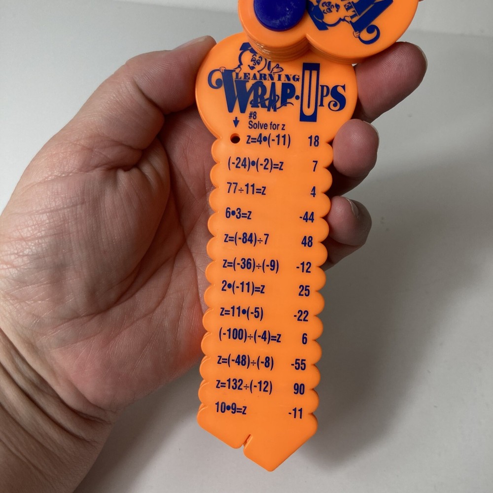 Learning Wrap-Ups Pre-Algebra Orange Multiplication Division Positive Negative #