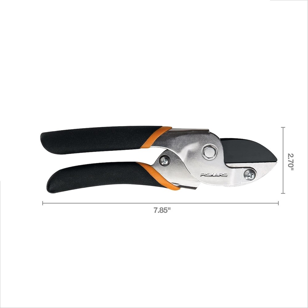 Fiskars # 9110 Anvil Pruner with Power Lever Technology- Non-stick Blade Coding