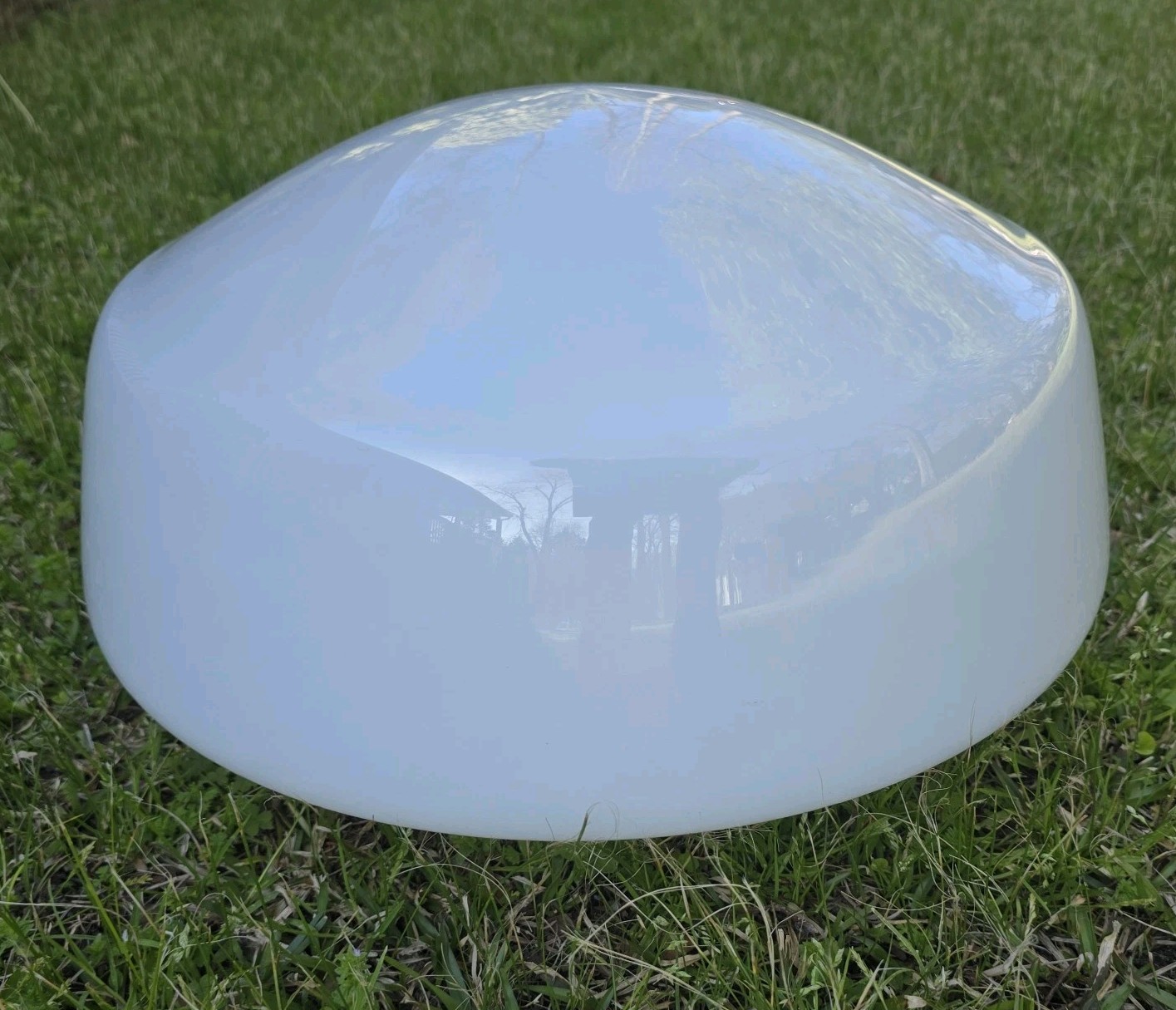 Vintage Schoolhouse Light Milk Glass Globe Large Farmhouse Restoration