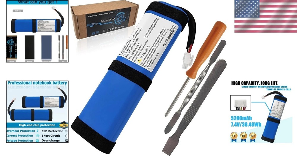 5200mAh Battery + Tools for Xtreme 2 Bluetooth Speaker