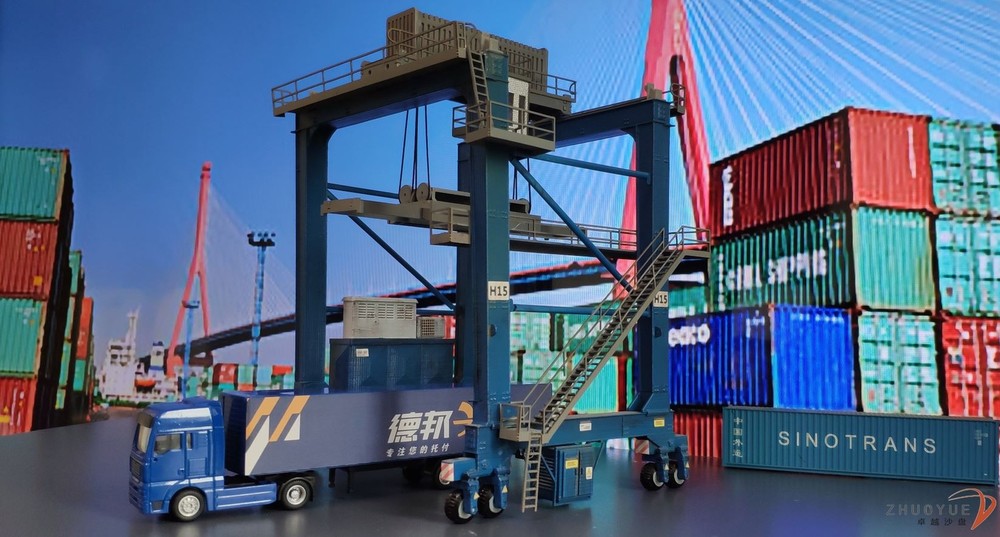 HO Scale 1/87 Train railway Container crane Assemble Model Not Colored Model