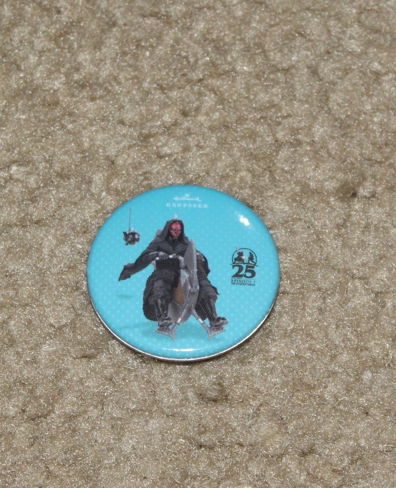 SDCC 2024 EXCLUSIVE HALLMARK KEEPSAKE STAR WARS DARTH MAUL BUTTON