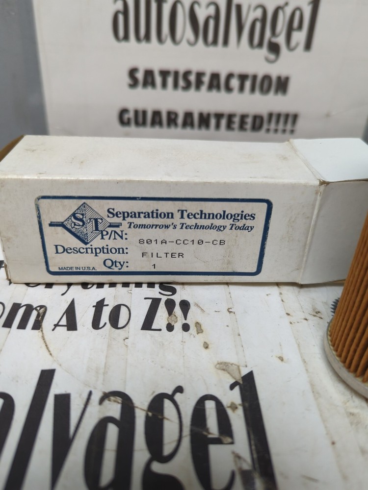 SEPERATION TECHNOLOGIES,801A-CC10-CB, FILTER ELEMENT NOS