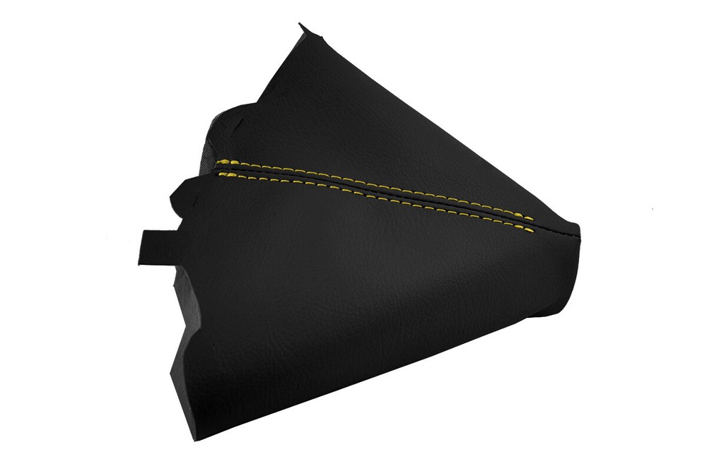 Automatic Shift Boot Cover Leather for BMW E81 E82 E87 2004-2013 Yellow Stitch