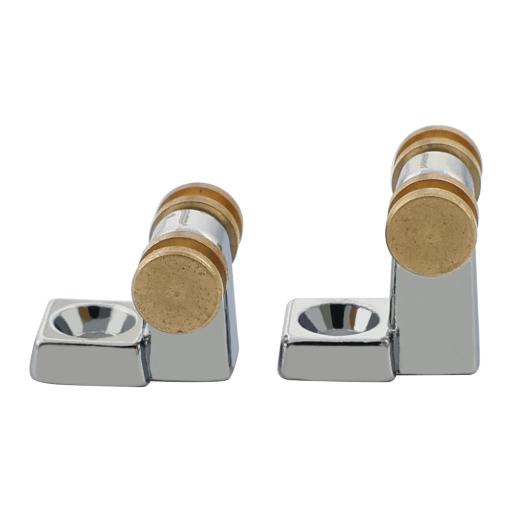 OVSAL Pack of 2 Brass Roller String Retainer for Electric Guitar String Tree Str