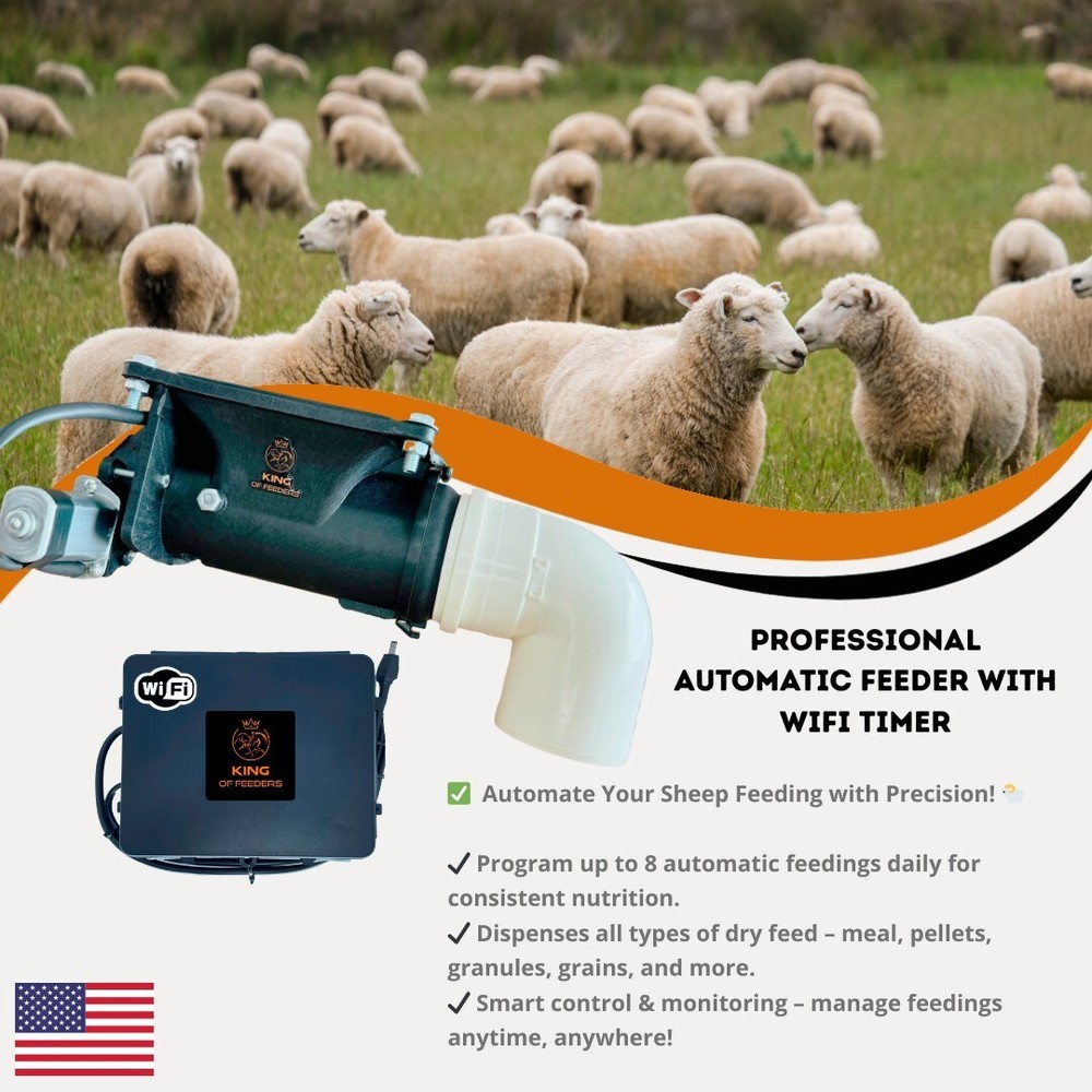 WiFi Automatic Feeder with Y- Splitter two animals