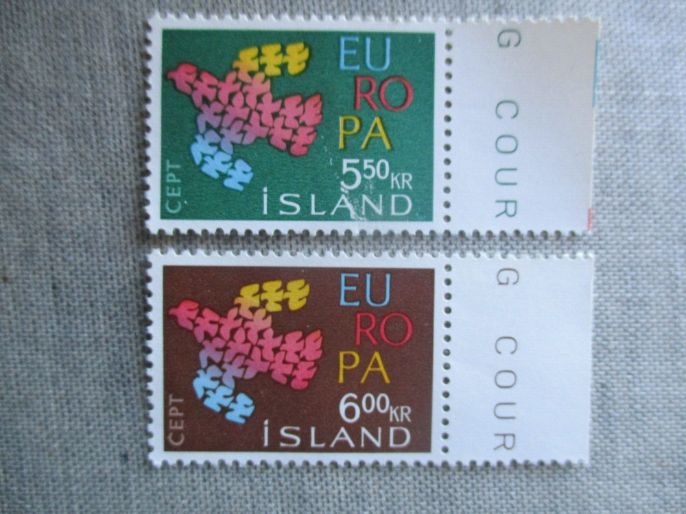 Iceland, Scott# 340-341, MNH