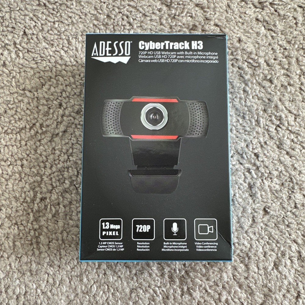 Adesso Cybertrack H3 720P Webcam