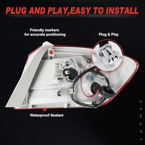 Tail Light Outer Compatible With 2016-2019 Chevy Cruze Sedan Outer Driver Left