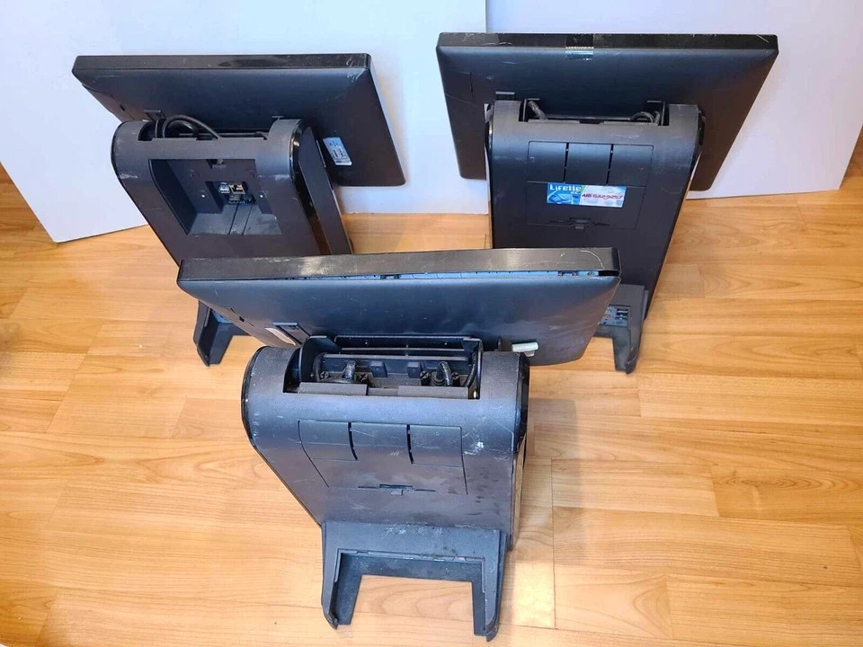 *UNTESTED* LOT OF 3x ECLIPSE TOUCH POS ALPHA PF315V+ FLAT ALL IN ONE SYSTEM ^^